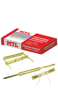 C/50 Fastener Completo Dorado Mtl Imagen principal del producto