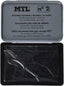 Tampon Metalico Nº2 Negro Almohadilla 109x70mn Mtl