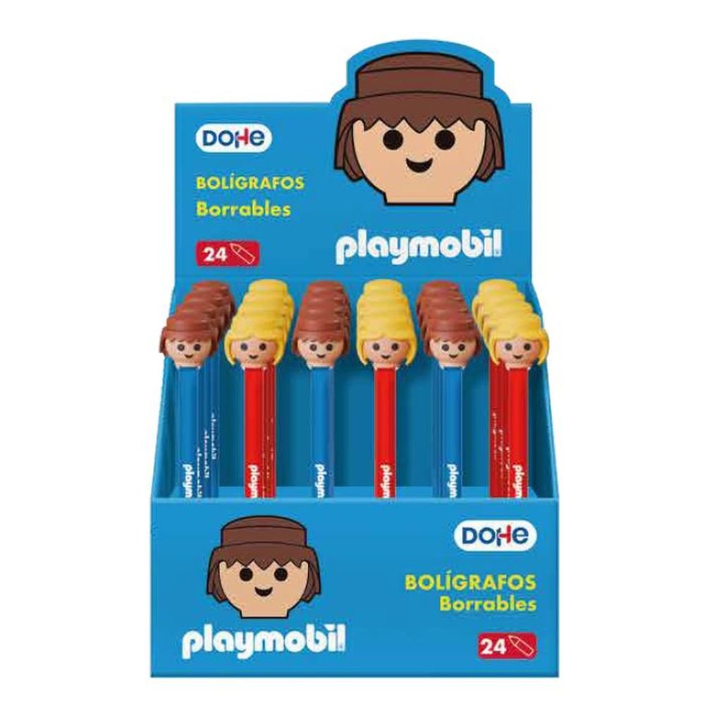 Expositor 24 Bolígrafos Borrables Playmobil Surtidos Marca Dohe Regalo Imagen principal del producto