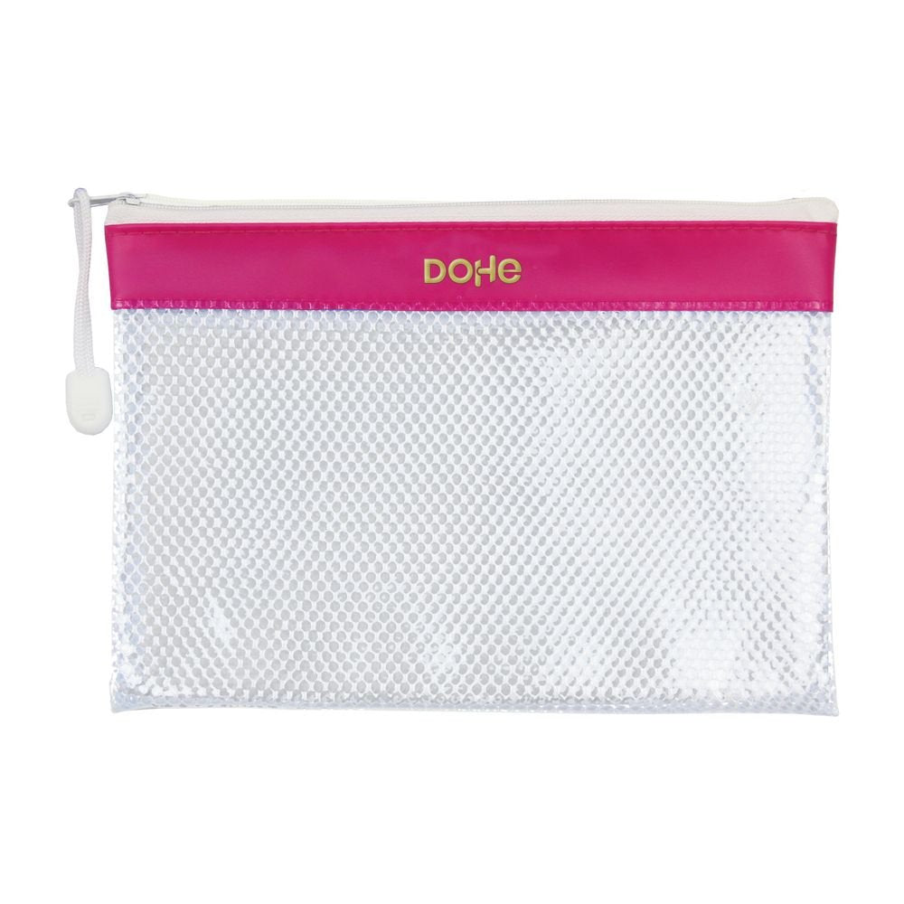 Bolsa PVC Cremallera A5 Apaisado, Dohe Básico, 12 unidades