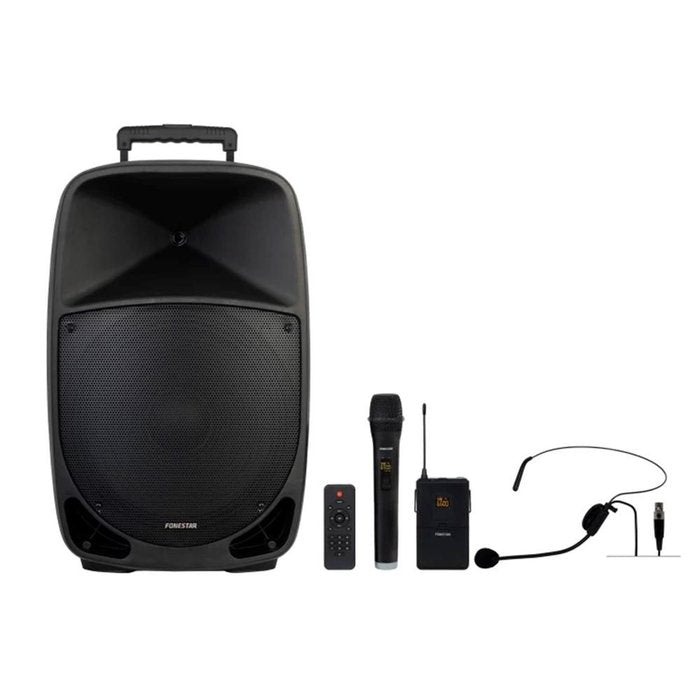 Altavoz portátil con micrófono Fonestar Malibu 315 50W RMS