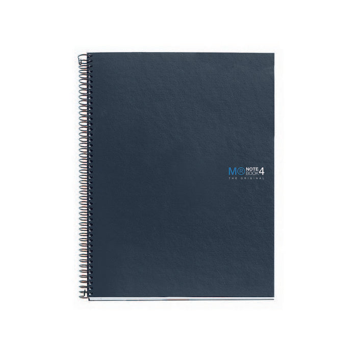 Bloc Espiral Estándar Liso 160H 90g | Miquelrius Diseño | Cartón | Formato Estándar | Pack 1 Unidades