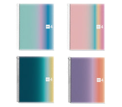 Cuadernos espirales Miquelrius Aurora Pack 4 A4 Imagen principal del producto