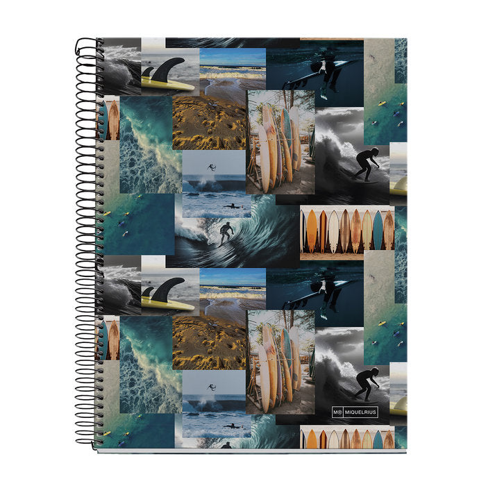 Cuaderno Miquelrius Diseño NB4 A4 120H Cuadro 5mm Surfin Imagen principal del producto