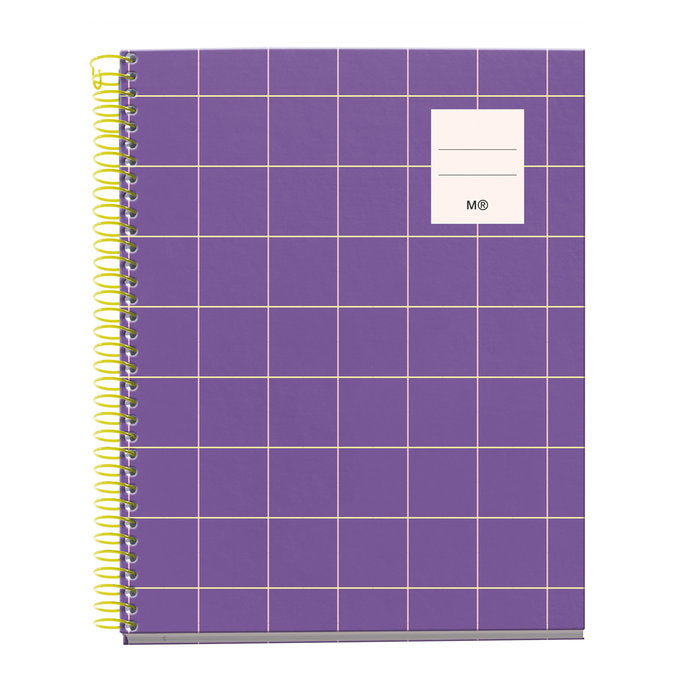 Notebook A5 100H 4Col Cuadros 5x5 70 g Microperf Violeta MIQUELRIUS DISEÑO Imagen principal del producto