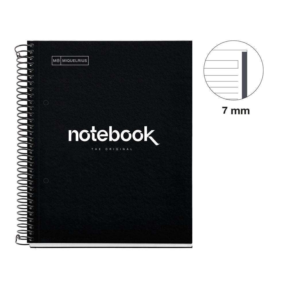 Cuaderno A5 80 hojas Emotions Miquelrius negro