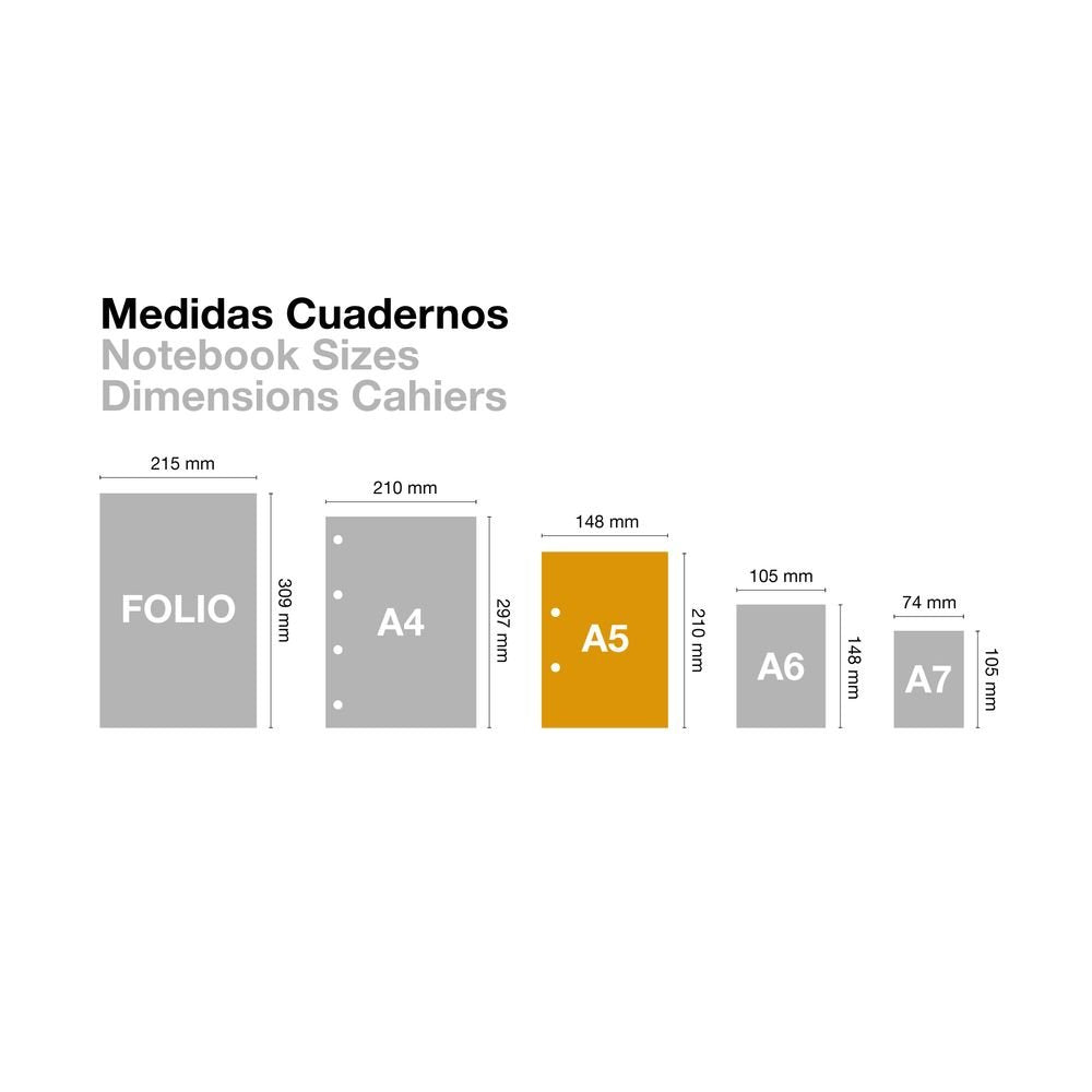 Cuaderno A5 80 hojas Emotions Miquelrius negro