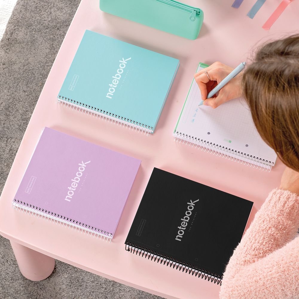 Cuaderno A5 80 hojas Emotions Miquelrius negro
