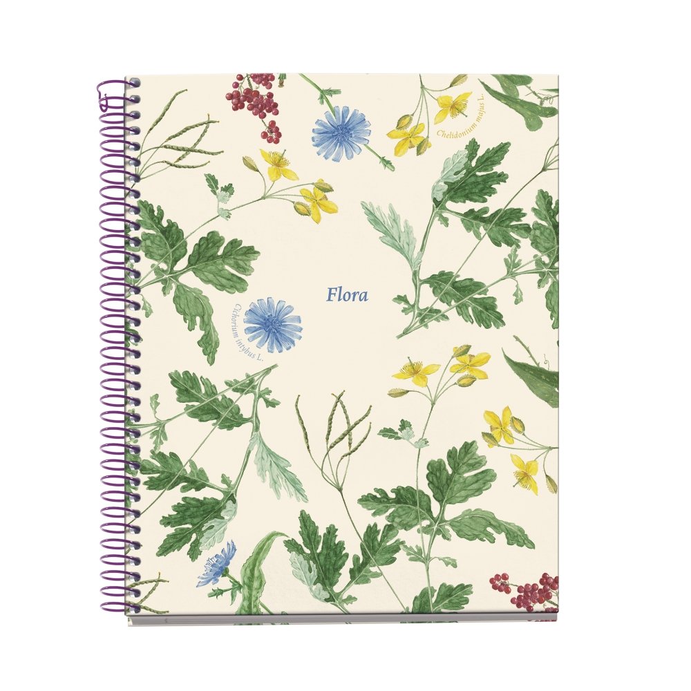 Notebook4 A5 100 Hojas Liso Mediterraneo Botanical Flora MIQUELRIUS GIFT