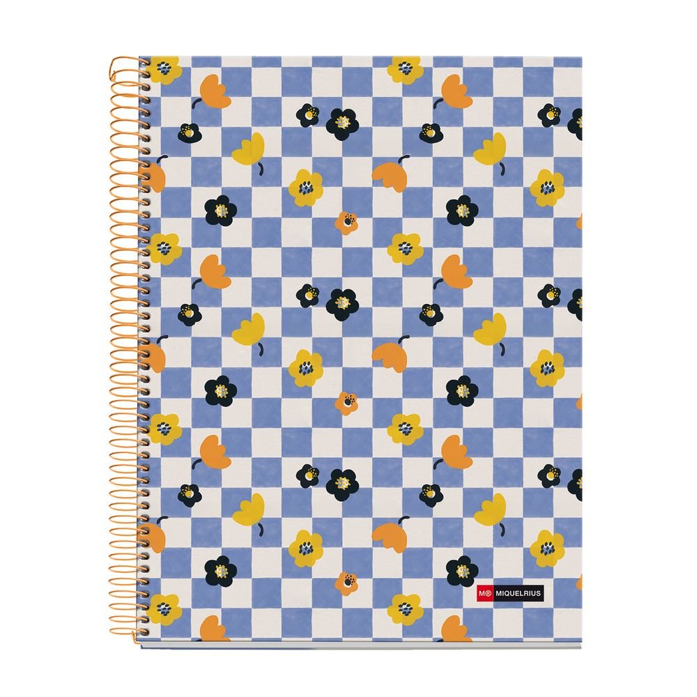Notebook A4 120H 4 Colores Cuadros 5x5 MIQUELRIUS Diseño