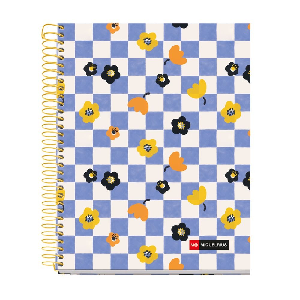 Notebook A5 120H 4 Colores Cuadros 5x5 Microperf Square It Miquelrius Diseño