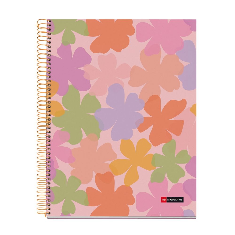 Notebook A4 120H Cuadros 5x5 Microperf Acuarela Miquelrius Diseño