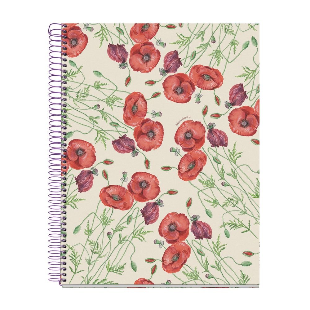 Cuaderno A4 80 H Horizontal 90 Entredos Papaver Rhoedas MIQUELRIUS DISEÑO Imagen principal del producto