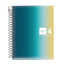 Cuaderno T/b A6 120 H Cuadricula 70G Aurora Santorini