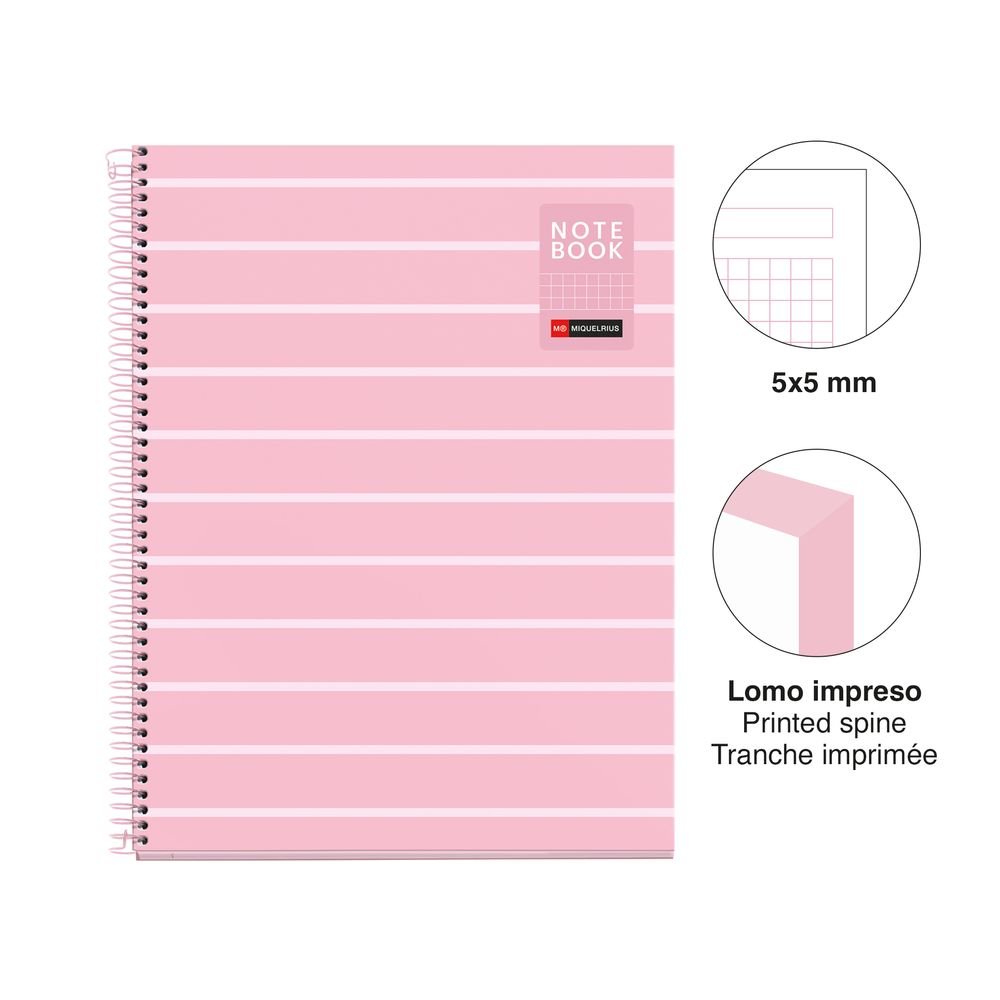 Cuaderno A4 80 hojas cuadrícula Miquelrius