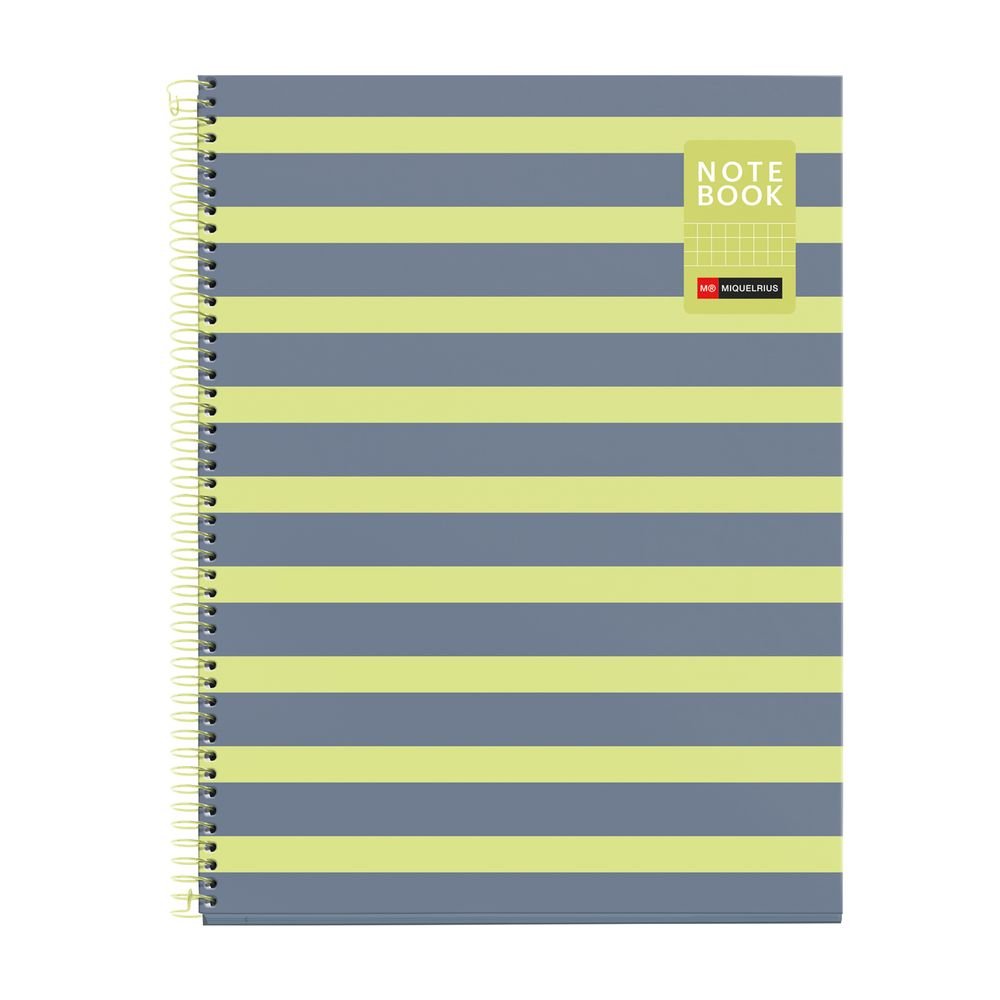 Cuaderno A4 80 H Cuadricula Between the Lines Limón Miquelrius Diseño Imagen principal del producto