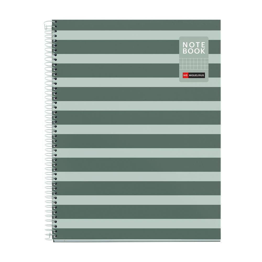 Cuaderno A4 80 h Cuadrícula Between The Lines Musgo