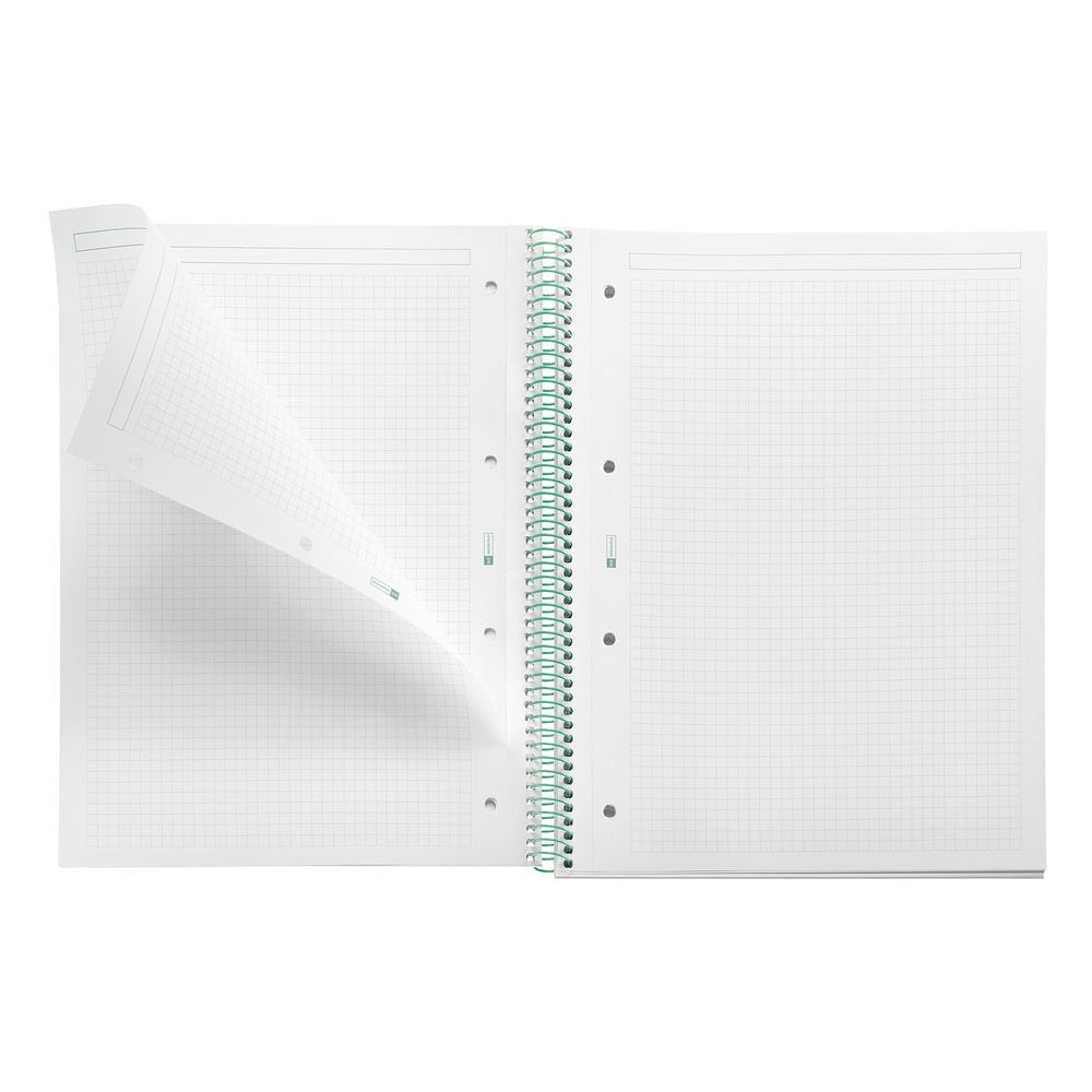 Cuaderno A4 80 h Cuadrícula Between The Lines Musgo