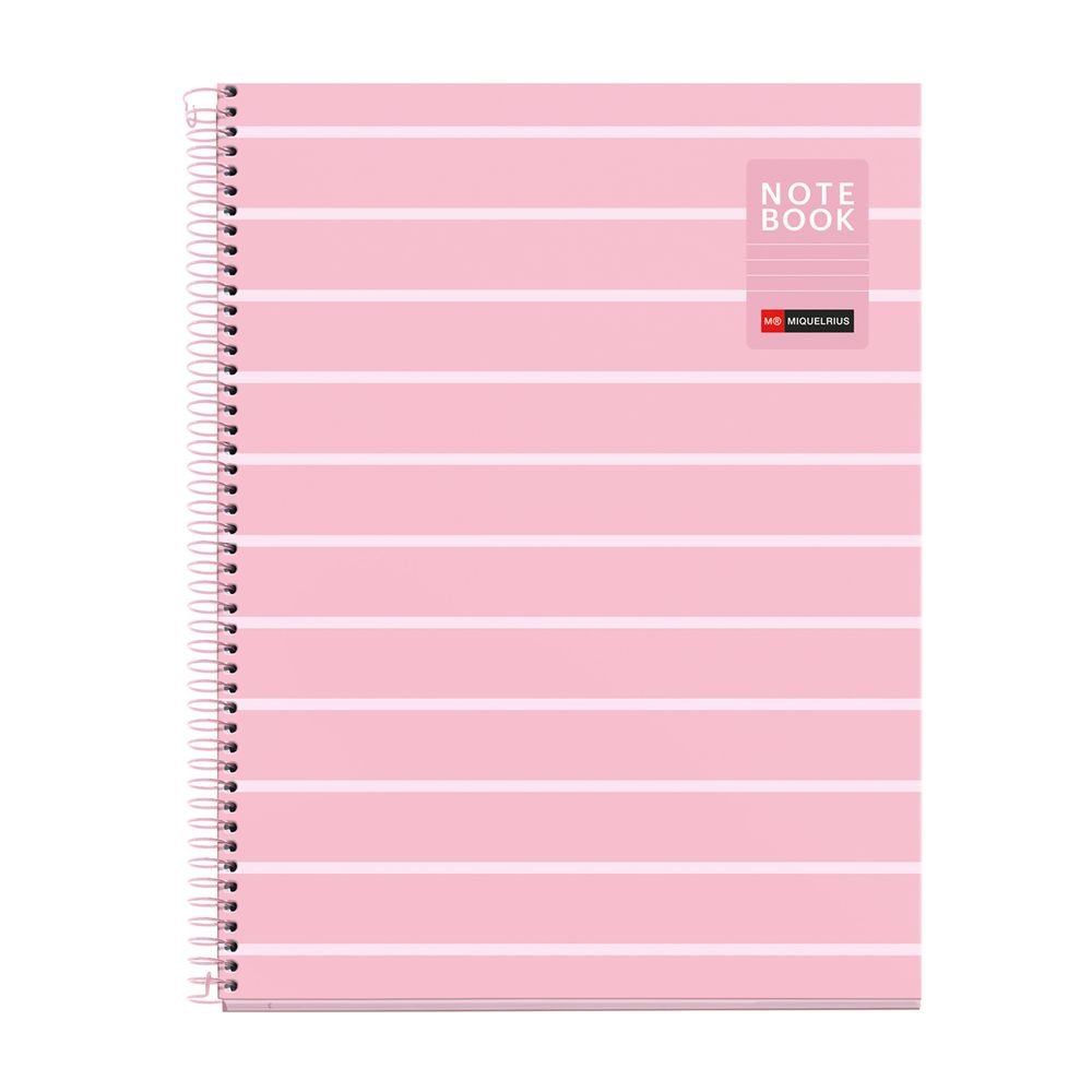 Cuaderno A4 80 H Horizontal Between the Lines Rosa MIQUELRIUS Diseño Imagen principal del producto