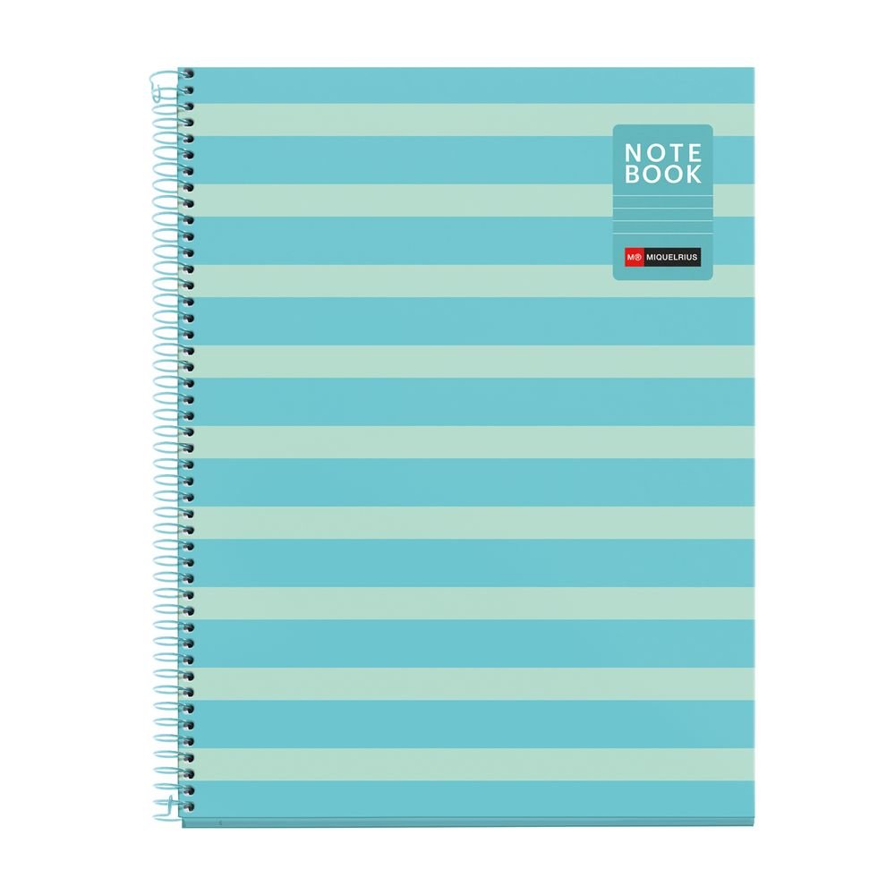 Cuaderno A4 80 H Horizontal Between the Lines Celeste MIQUELRIUS DISEÑO Imagen principal del producto