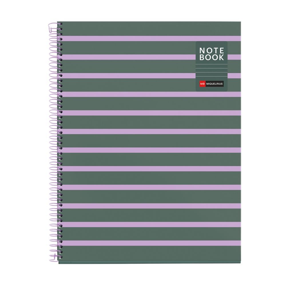 Cuaderno A4 80 H Horizontal Between the Lines Ceniza Papelería del Paseo