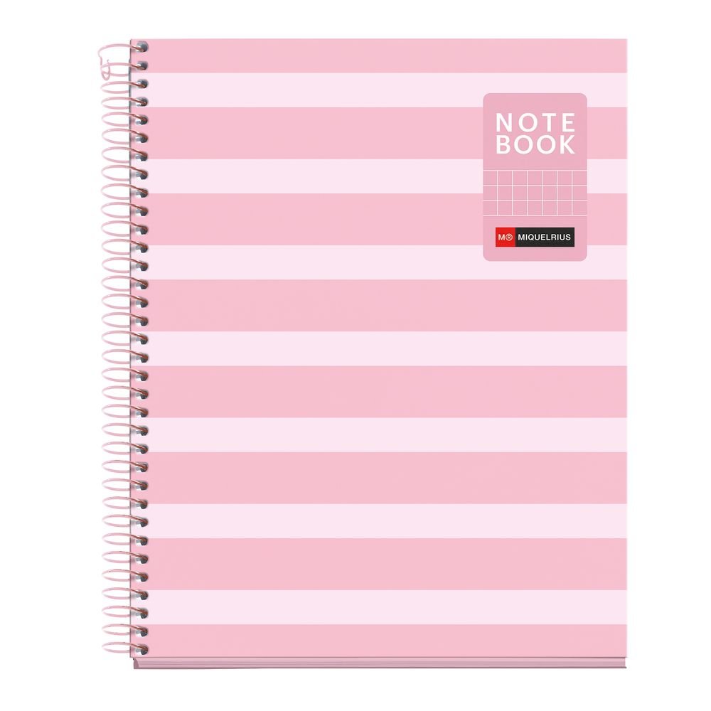 Cuaderno A5 80 hojas cuadrícula Between The Lines Rosa