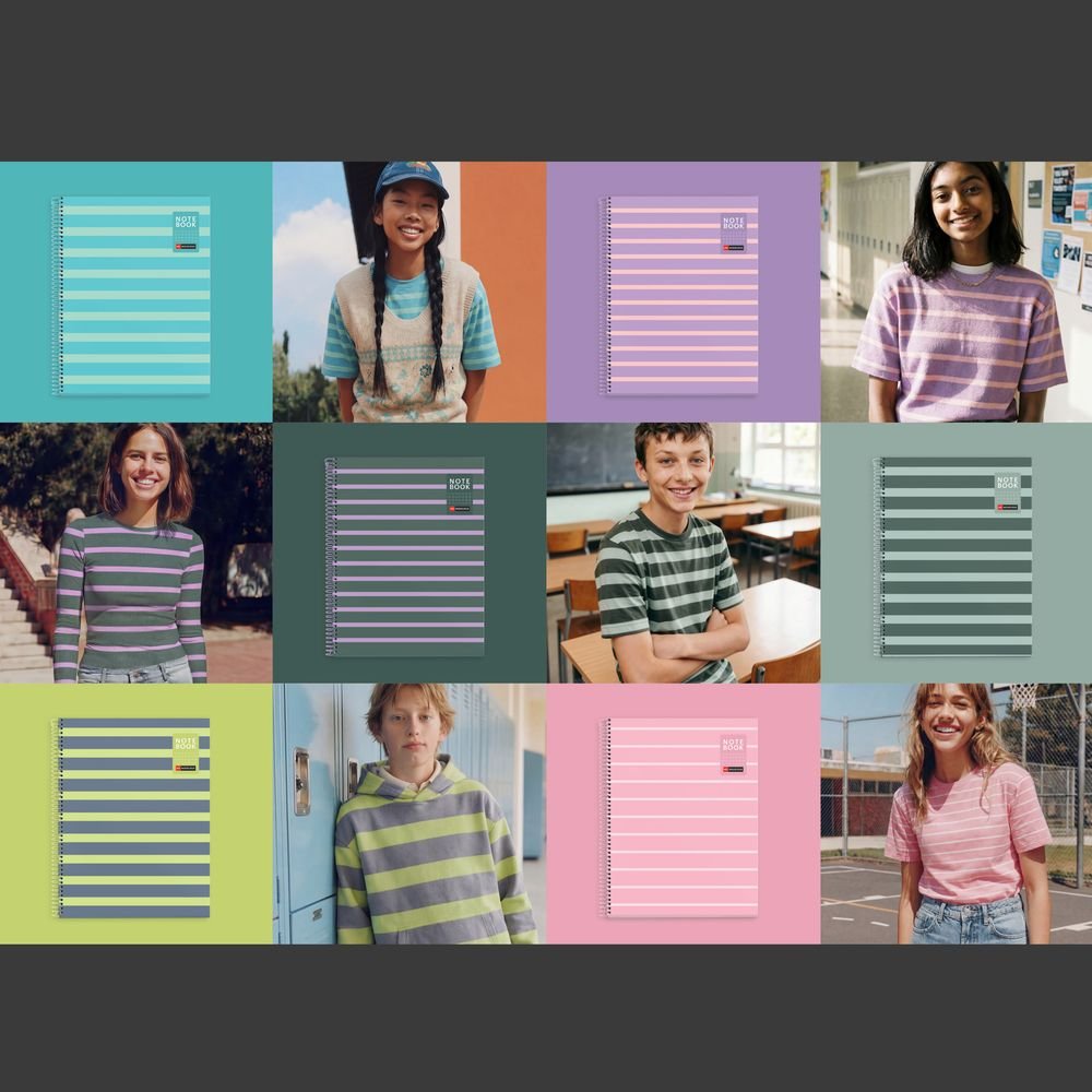 Cuaderno A5 80 hojas Miquelrius Between The Lines