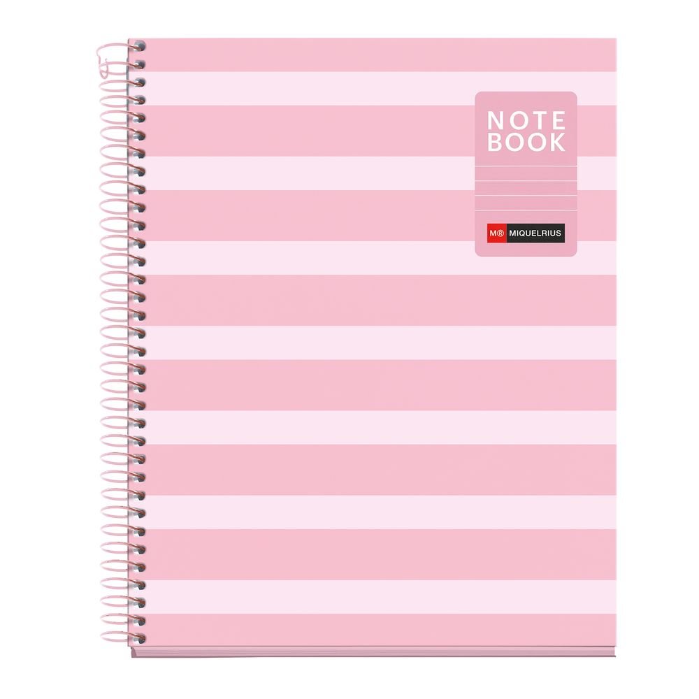 Cuaderno A5 80 H Horizontal Between the Lines Rosa MIQUELRIUS Diseño Imagen principal del producto