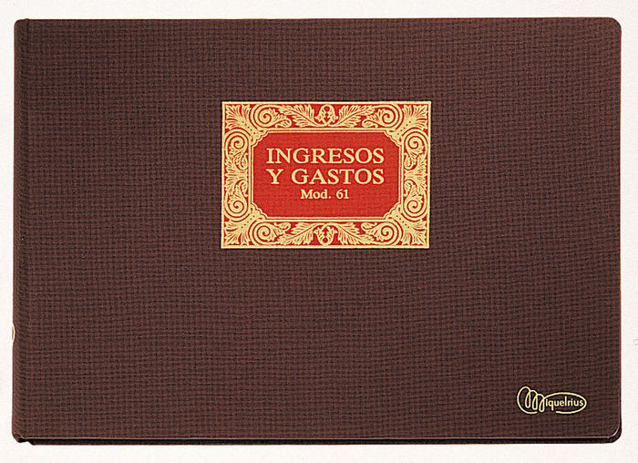 Libro de ingresos y gastos folio 100 Modelo 61 Miquelrius Diffusion Imagen principal del producto