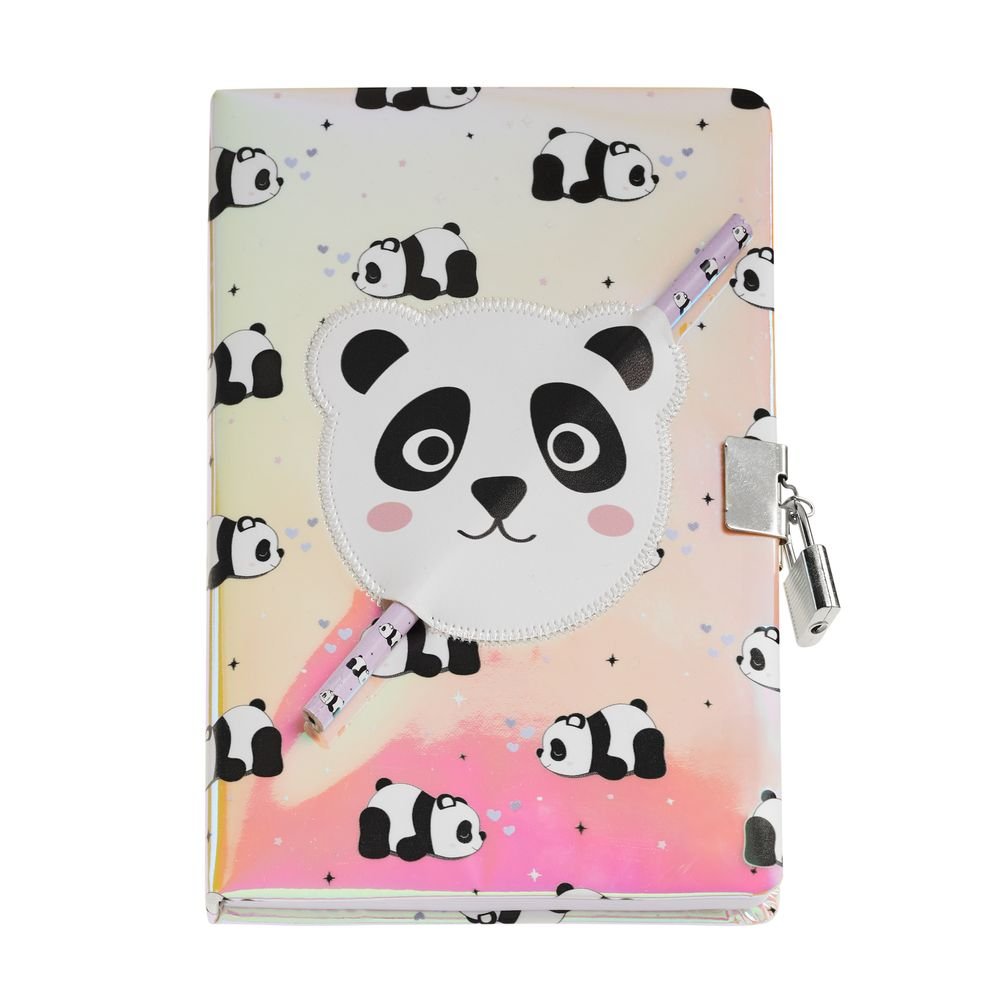 DIARIO SECRETO HOLOGRAFICO PANDA B2F | 1 UNIDADES | (MIQUELRIUS GIFT)