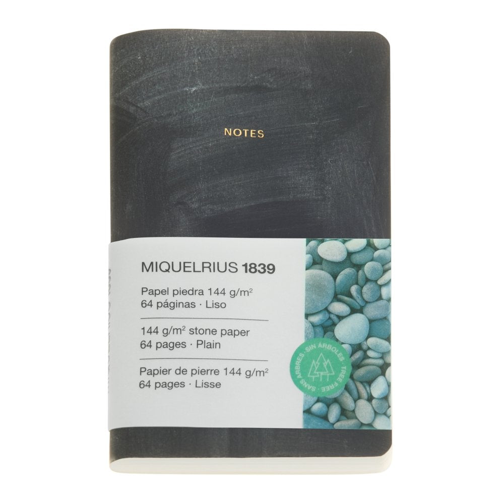 Cuaderno A6 Flexible Negro Stone Paper MIQUELRIUS GIFT Imagen principal del producto