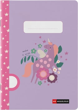 Cuaderno A5 Lis 90 g Wish Unicorn Miquelrius Colecciones