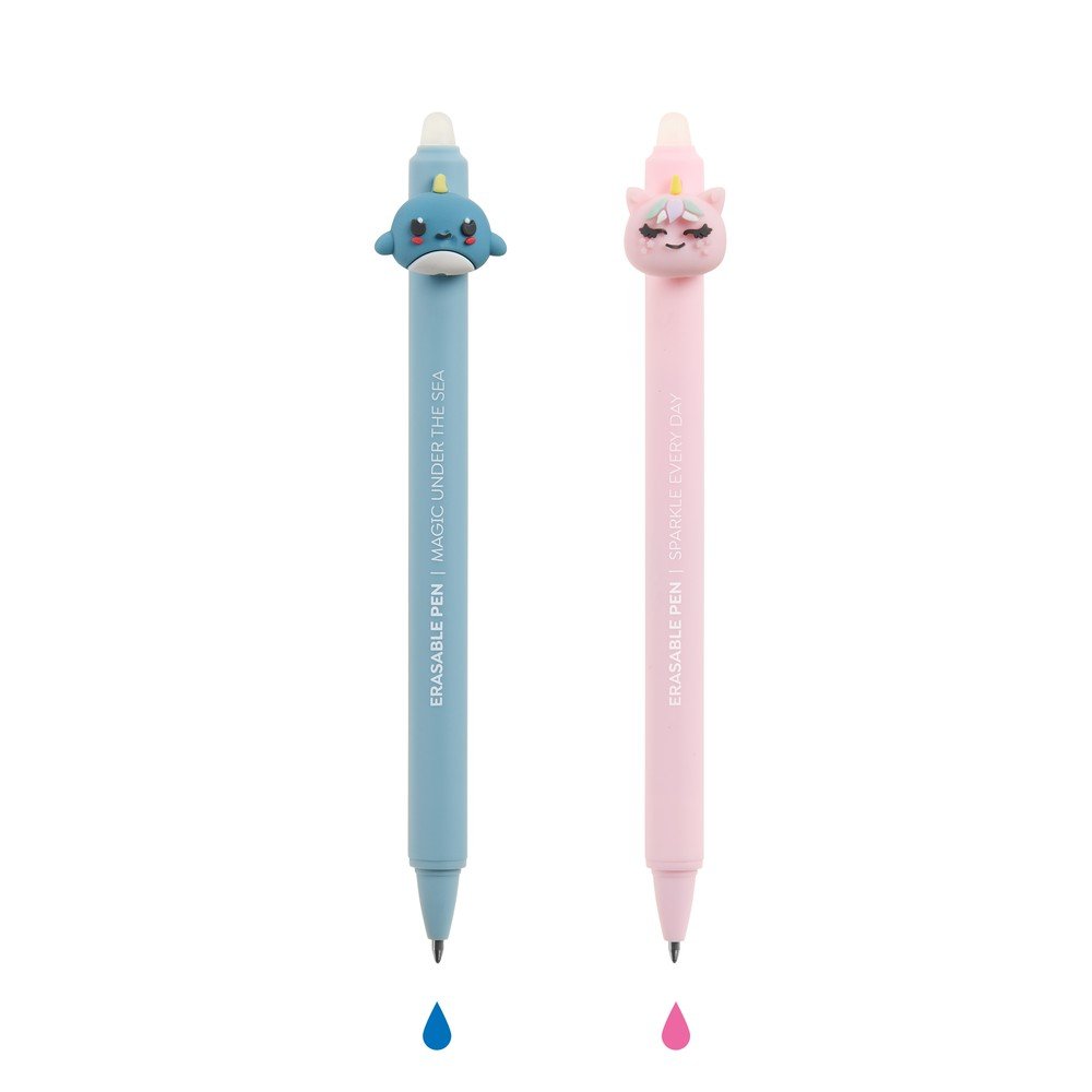 Blister 2 Bolígrafos Borrables Narval y Unicornio Miquelrius Colecciones