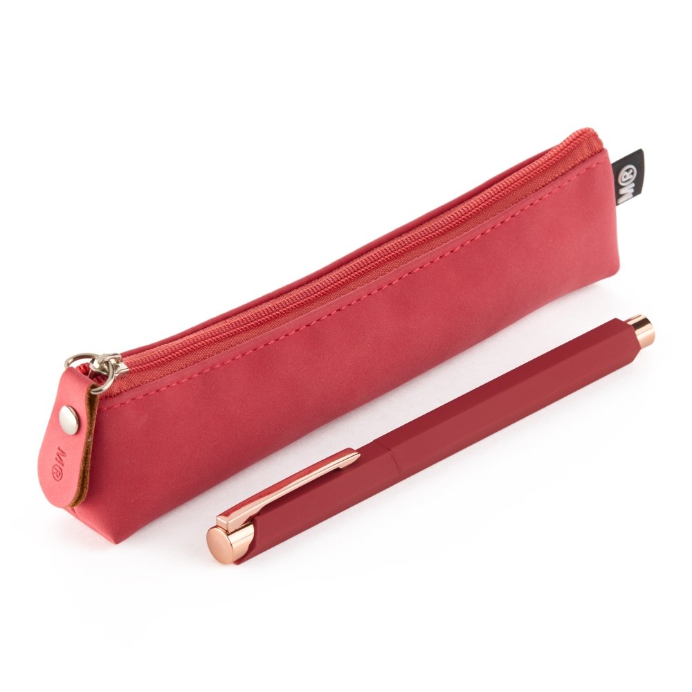SET PORTATODO MINI + BOLIGRAFO METALICO ROJO | MIQUELRIUS GIFT