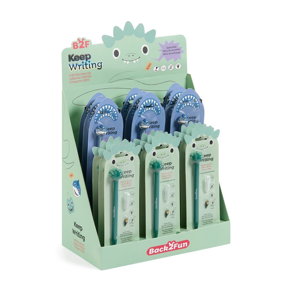 Expositor 18 Lapices Infinitos Wild Back2fun Marca Miquelrius Imagen principal del producto
