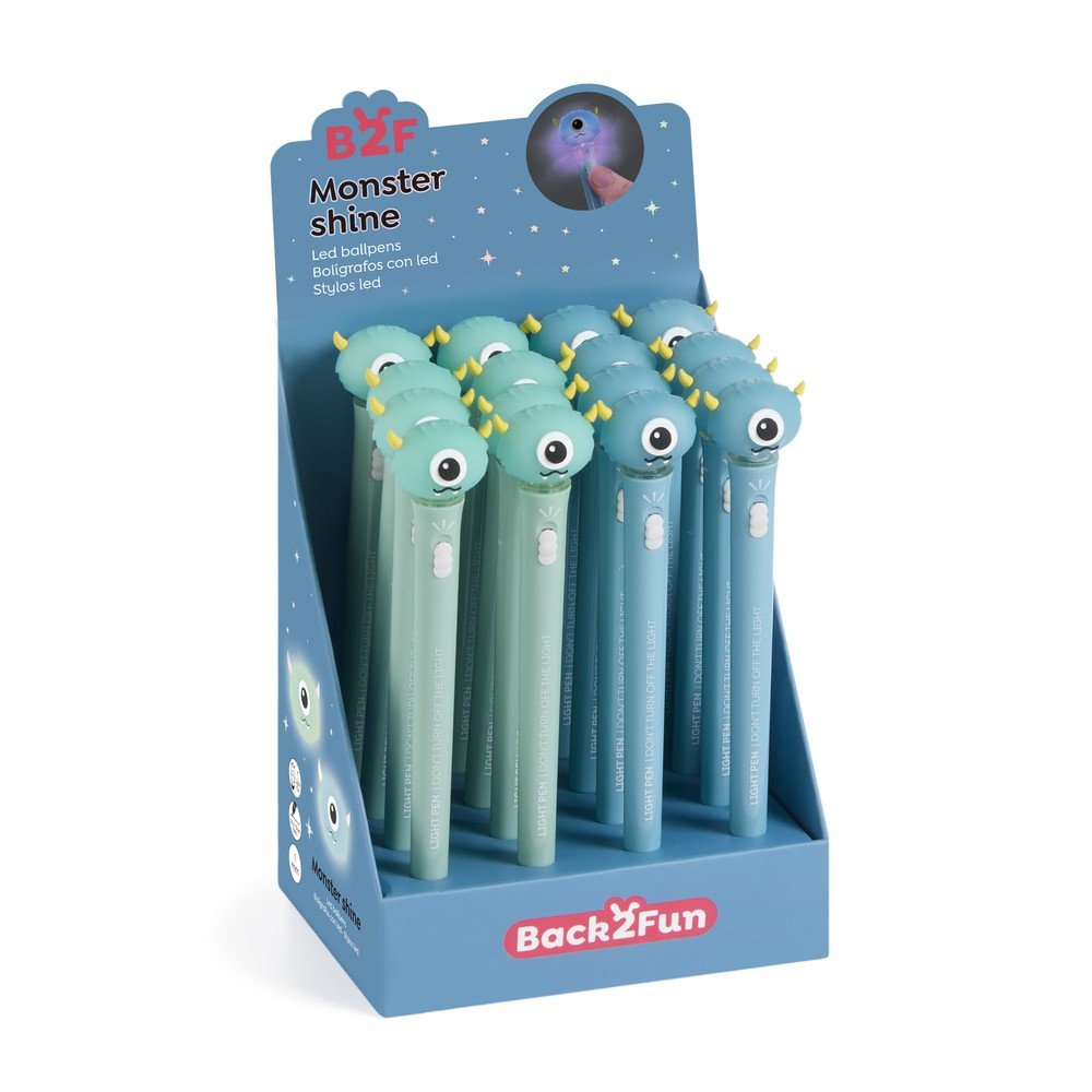 Exp 16 Bolígrafos Luz Monster B2F Miquelrius Colecciones Pack 16