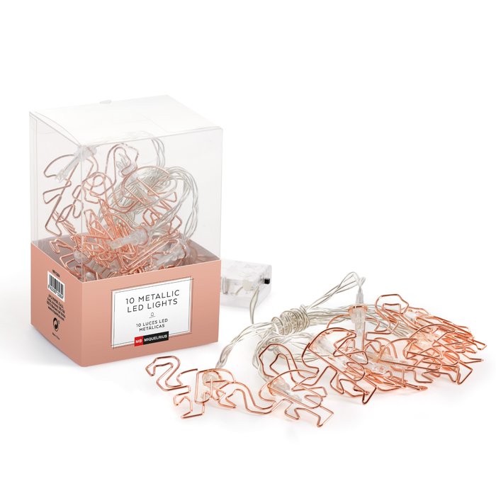 Caja 10 Luces Colgantes Flamingo Miquelrius Gift