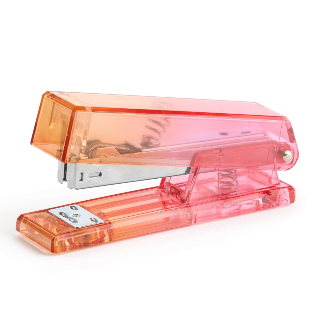 Grapadora Degradado Naranja Rojo Transparente Marca Miquelrius Gift Imagen principal del producto