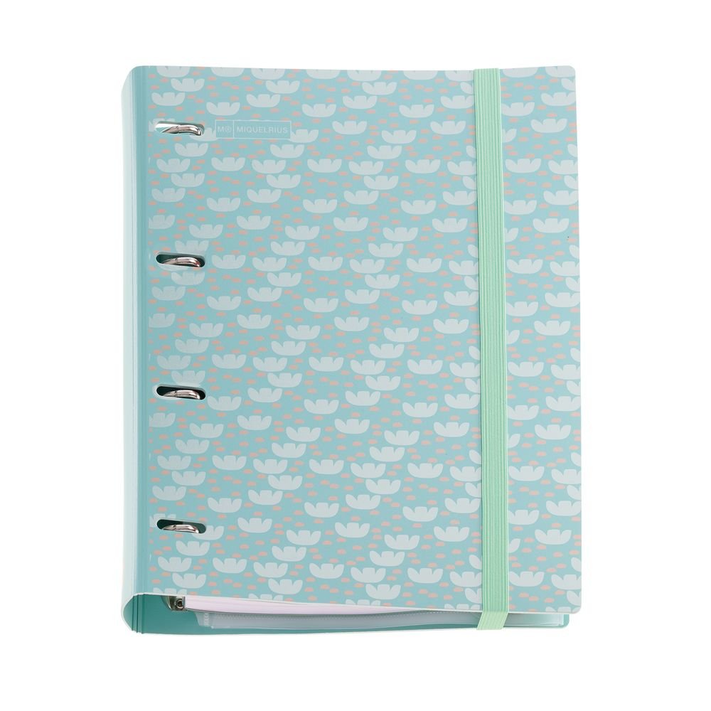 Carpebloc Polyfoam A4 4 anillas Mint Flower Miquelrius