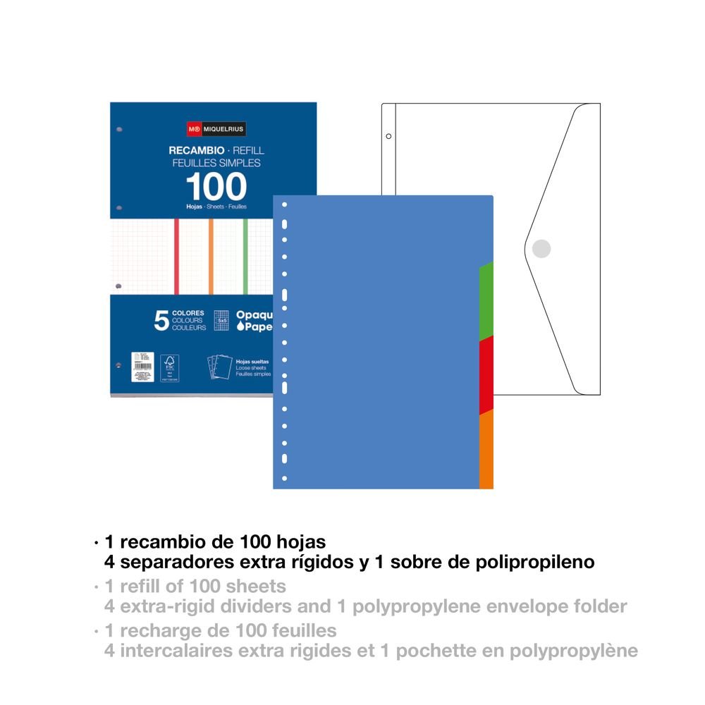 Carpebloc Foam Between the Lines azul A4 Miquelrius