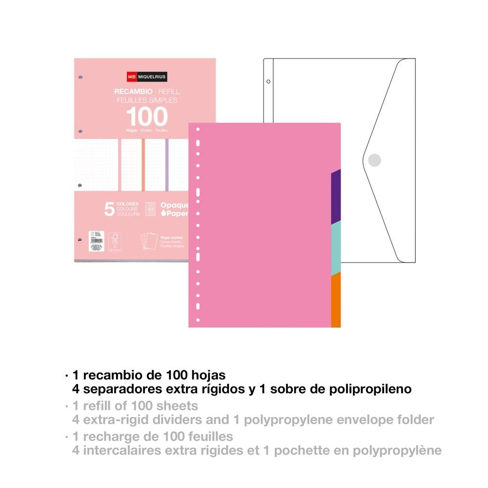 Carpebloc Foam Miquelrius A4 lavanda