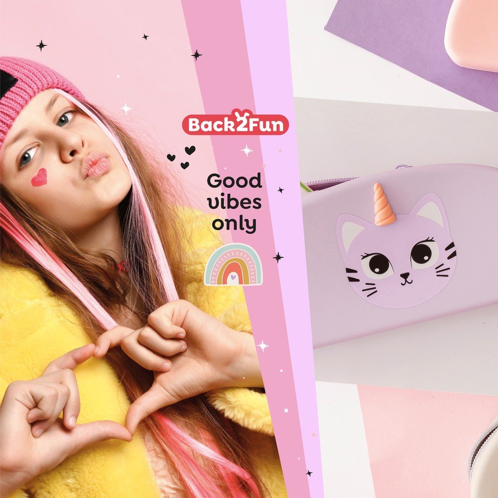 Portatodo silicona gato Puppies Friends Back2Fun