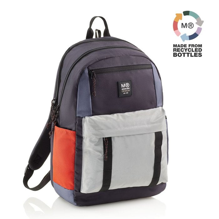 Mochila escolar triple 47x25 Amsterdam Recic Rider azul MIQUELRIUS DISEÑO