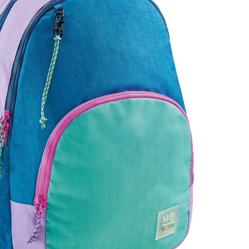Mochila escolar triple Oslo reciclada Rider turquesa