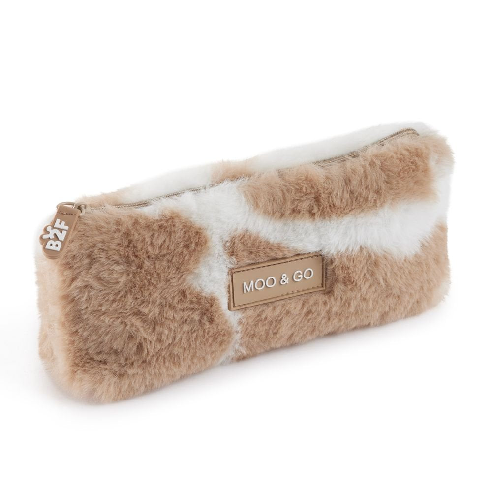 PORTATODO PELUCHE MOO&GO MARRON B2F | MIQUELRIUS GIFT Imagen principal del producto