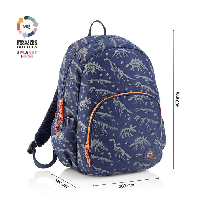 MOCHILA DOBLE ROMA RECICLADA DINOWORLD | MIQUELRIUS DISEÑO Imagen principal del producto