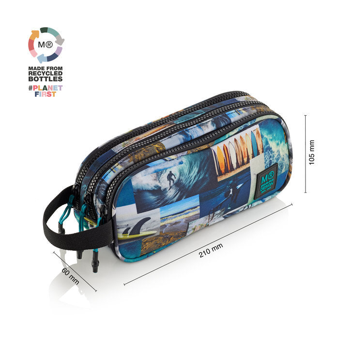 PORTATODO TRIPLE CON ASA RECICLADA SURFIN | MIQUELRIUS DISEÑO Imagen principal del producto