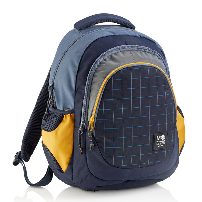 MOCHILA TRIPLE BERLIN RECICLADA RIDER SQUARE NEGRA | MIQUELRIUS DISEÑO