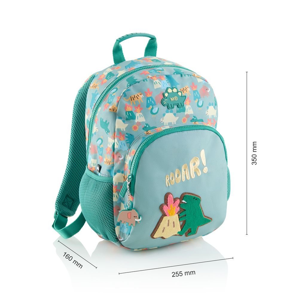 Mochila Infantil Doble London Reciclada 35x25 Dino Roar Miquelrius Diseño