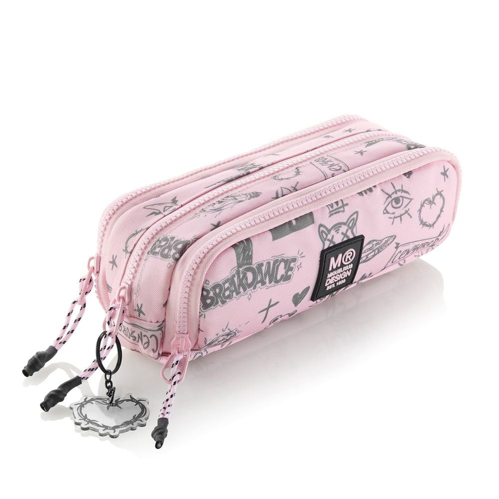 Portatodo Triple con Organizador Reci Not Boring Rosa MIQUELRIUS Diseño